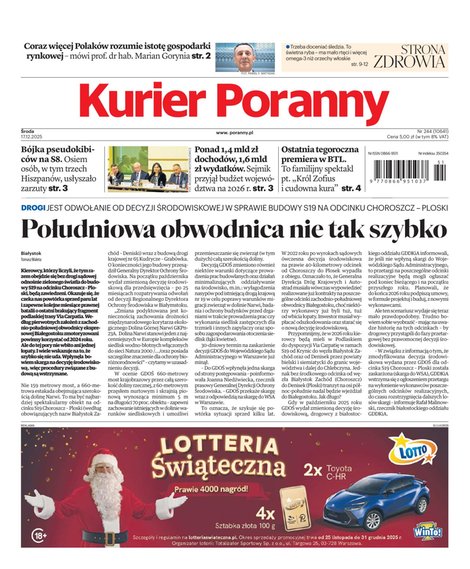 e-prasa: Kurier Poranny – e-wydanie – 244/2025