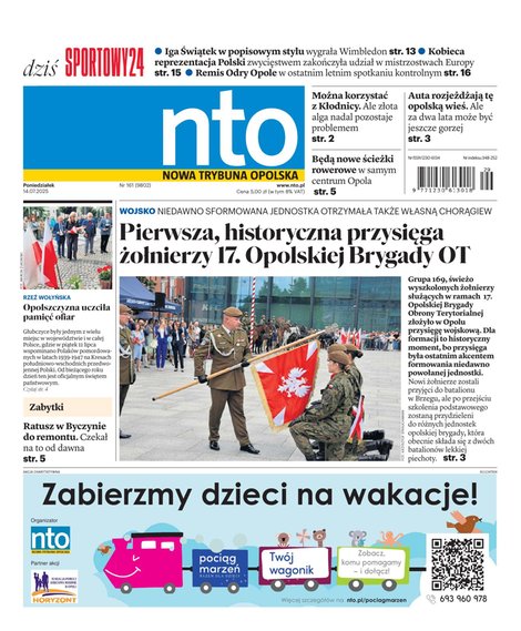 e-prasa: Nowa Trybuna Opolska – e-wydanie – 161/2025