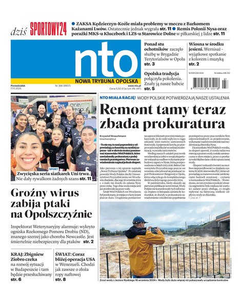 e-prasa: Nowa Trybuna Opolska – e-wydanie – 266/2025