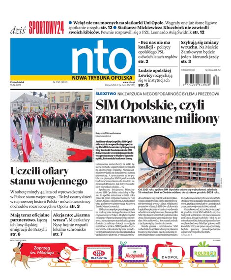 e-prasa: Nowa Trybuna Opolska – e-wydanie – 290/2025
