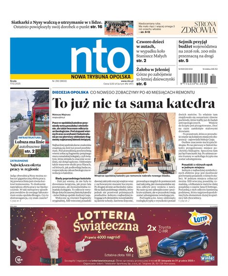 e-prasa: Nowa Trybuna Opolska – e-wydanie – 292/2025