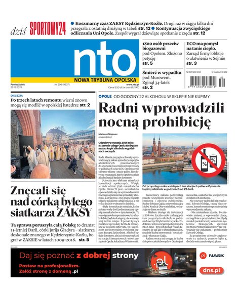 e-prasa: Nowa Trybuna Opolska – e-wydanie – 296/2025