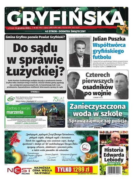 e-prasa: Gazeta Gryfińska – e-wydawnia – 25/2025