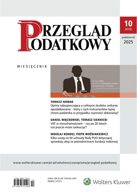 e-prasa: Przegląd Podatkowy – e-wydanie – 10/2025