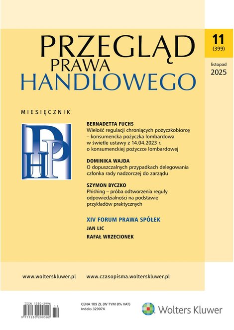 e-prasa: Przegląd Prawa Handlowego – e-wydanie – 11/2025