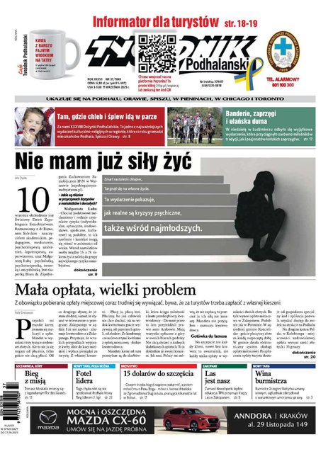 e-prasa: Tygodnik Podhalański – e-wydanie – 37/2025