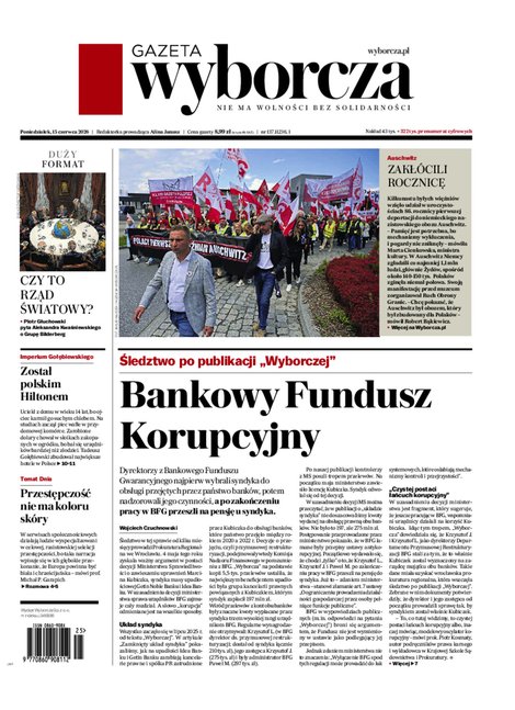 e-prasa: Gazeta Wyborcza - Warszawa – e-wydanie – 137/2026