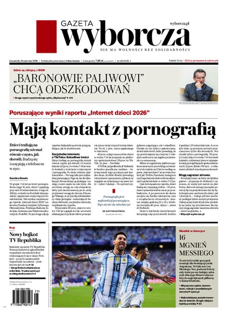 e-prasa: Gazeta Wyborcza - Warszawa – e-wydanie – 140/2026