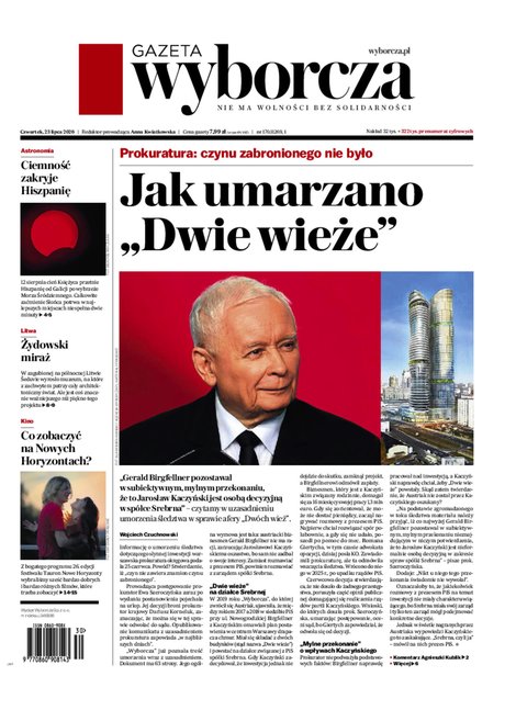 e-prasa: Gazeta Wyborcza - Warszawa – e-wydanie – 170/2026
