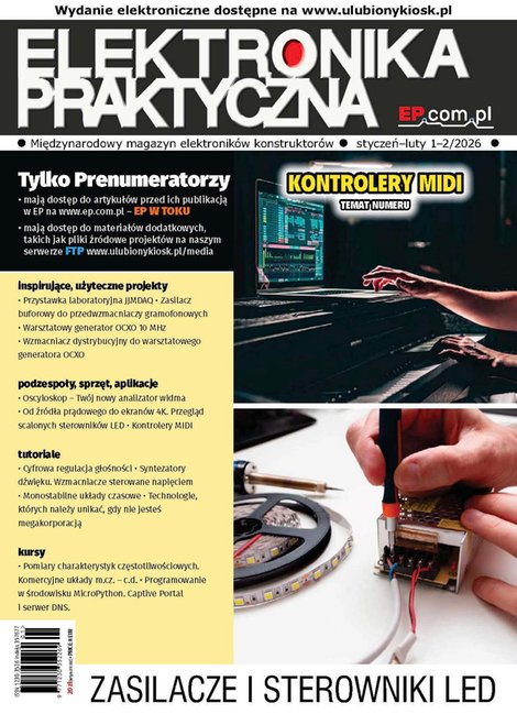 e-prasa: Elektronika Praktyczna – e-wydanie – 1-2/2026