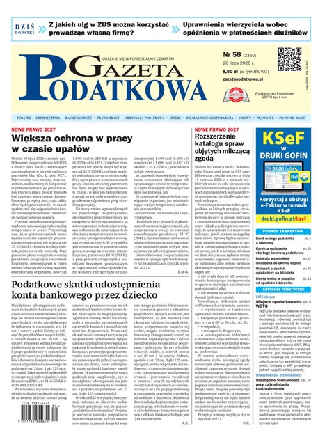 e-prasa: Gazeta Podatkowa – e-wydanie – 58/2026