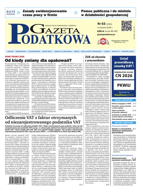e-prasa: Gazeta Podatkowa – e-wydanie – 63/2026