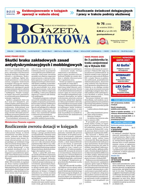 e-prasa: Gazeta Podatkowa – e-wydanie – 76/2026