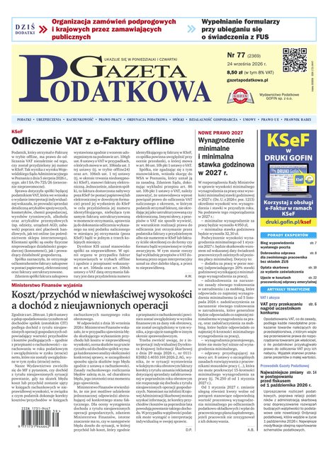 e-prasa: Gazeta Podatkowa – e-wydanie – 77/2026
