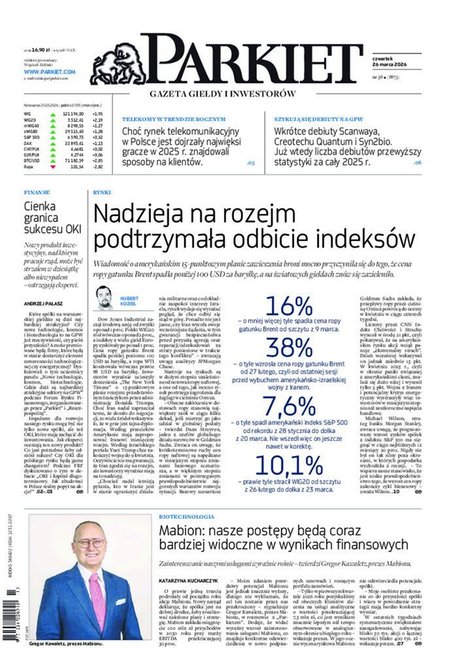 e-prasa: Parkiet – e-wydanie – 58/2026