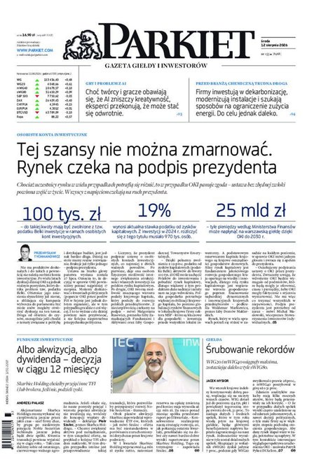 e-prasa: Parkiet – e-wydanie – 153/2026