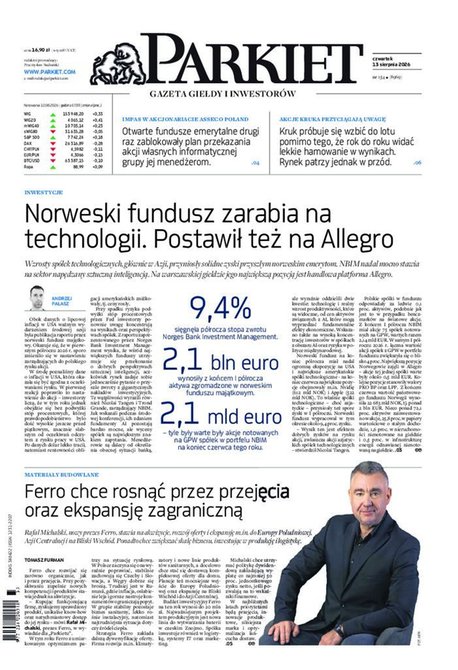 e-prasa: Parkiet – e-wydanie – 154/2026