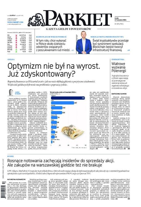 e-prasa: Parkiet – e-wydanie – 158/2026
