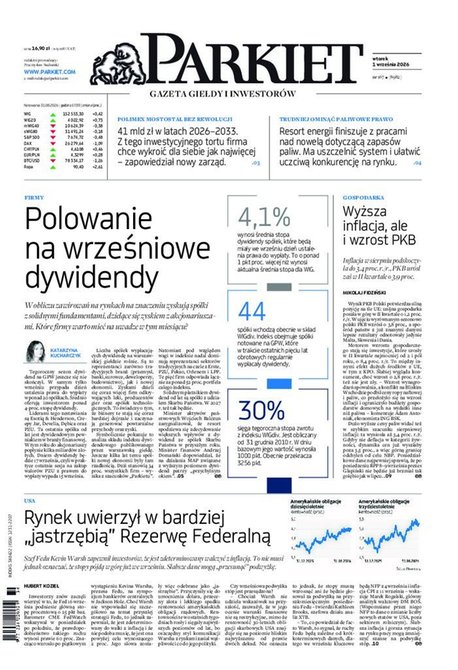 e-prasa: Parkiet – e-wydanie – 167/2026