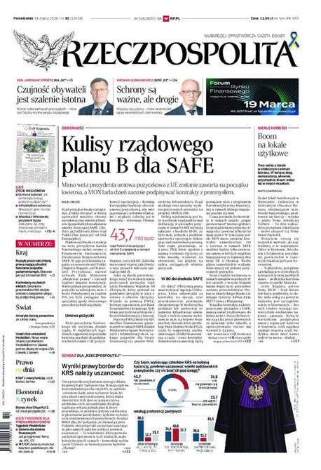 e-prasa: Rzeczpospolita – e-wydanie – 62/2026