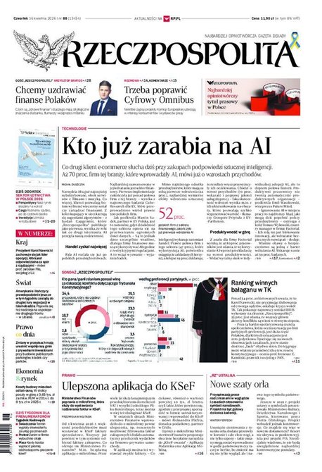 e-prasa: Rzeczpospolita – e-wydanie – 88/2026