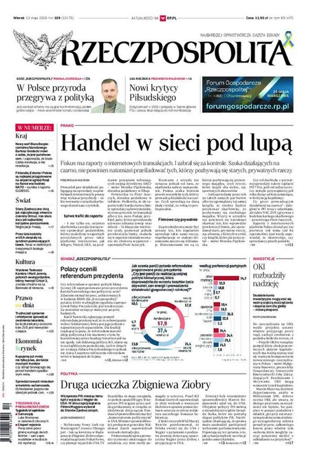 e-prasa: Rzeczpospolita – e-wydanie – 109/2026