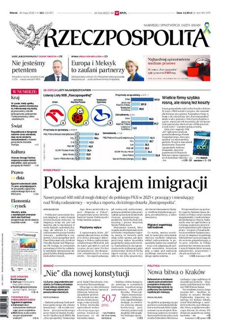 e-prasa: Rzeczpospolita – e-wydanie – 121/2026