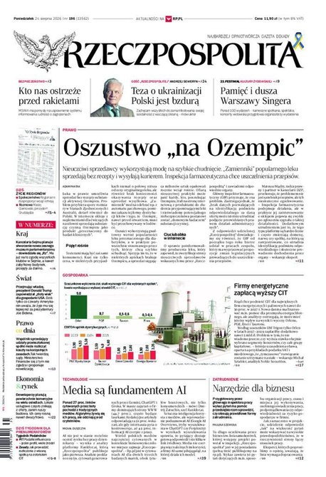 e-prasa: Rzeczpospolita – e-wydanie – 196/2026