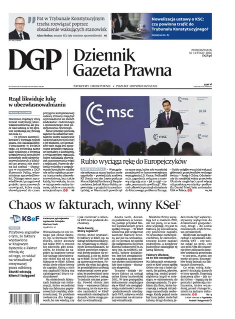 e-prasa: Dziennik Gazeta Prawna – e-wydanie – 31/2026