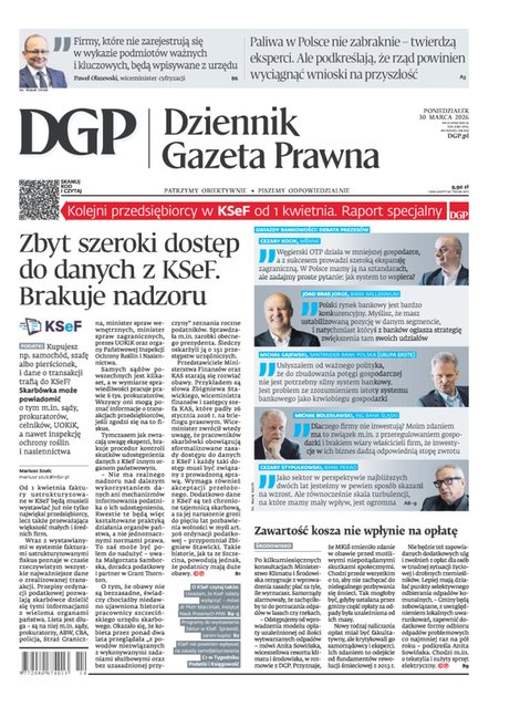 e-prasa: Dziennik Gazeta Prawna – e-wydanie – 61/2026