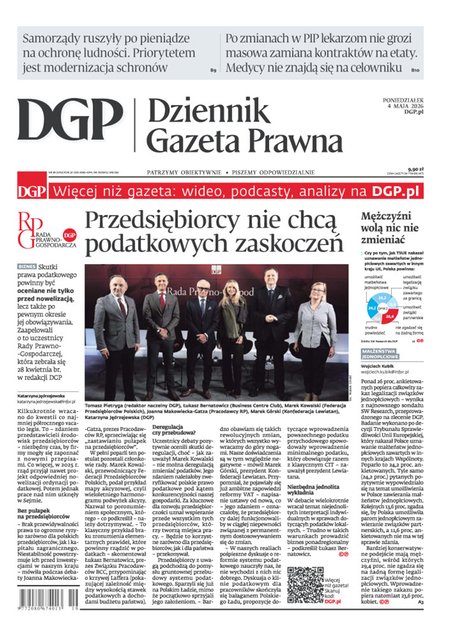 e-prasa: Dziennik Gazeta Prawna – e-wydanie – 84/2026