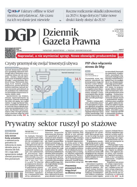 e-prasa: Dziennik Gazeta Prawna – e-wydanie – 92/2026