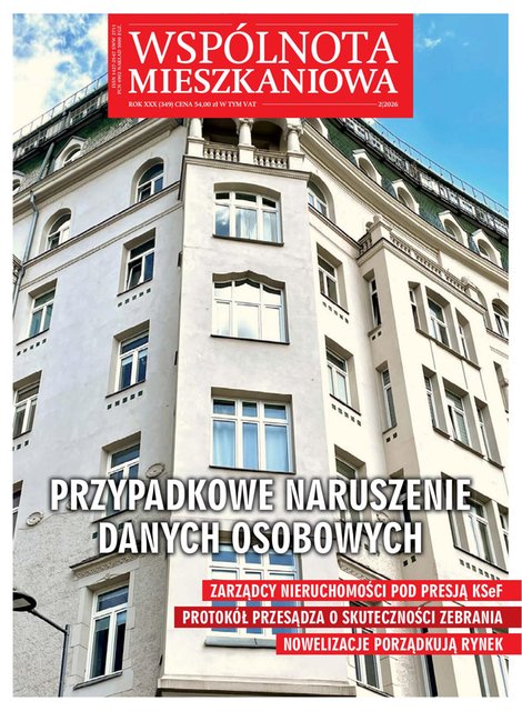 e-prasa: Wspólnota Mieszkaniowa – e-wydania – 2/2026