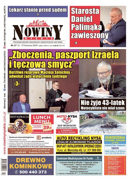 e-prasa: Nowiny Nyskie – e-wydania – 17/2026