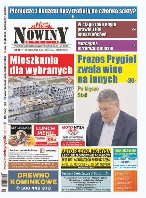 e-prasa: Nowiny Nyskie – e-wydania – 19/2026