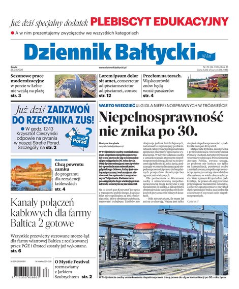 e-prasa: Dziennik Bałtycki – e-wydanie – 70/2026