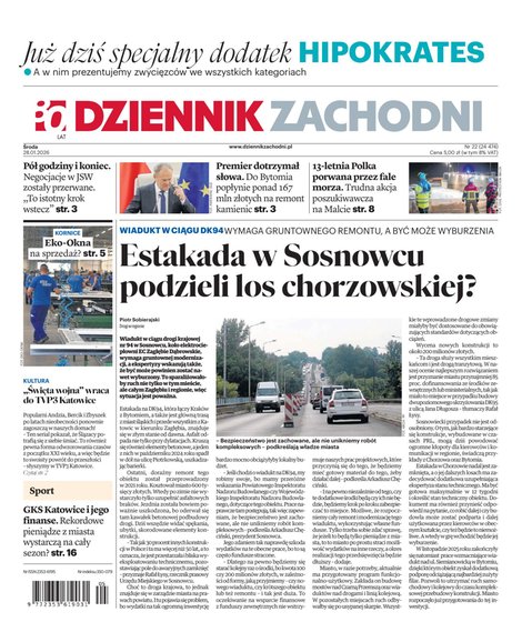 e-prasa: Dziennik Zachodni – e-wydanie – 22/2026