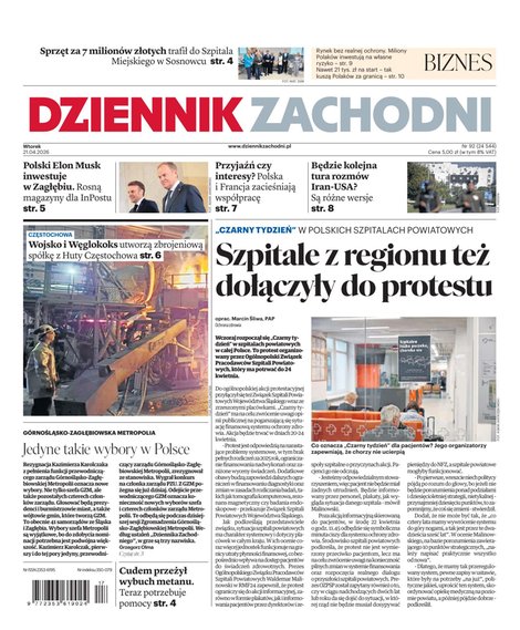 e-prasa: Dziennik Zachodni – e-wydanie – 92/2026