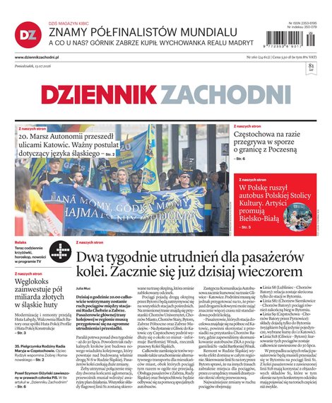 e-prasa: Dziennik Zachodni – e-wydanie – 160/2026