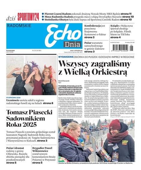 e-prasa: Echo Dnia - Radomskie – e-wydanie – 20/2026