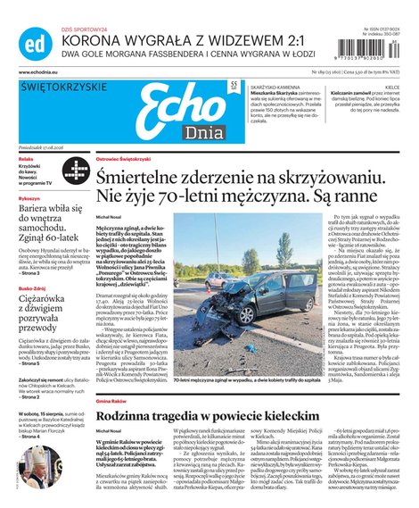 e-prasa: Echo Dnia - Świetokrzyskie – e-wydanie – 189/2026