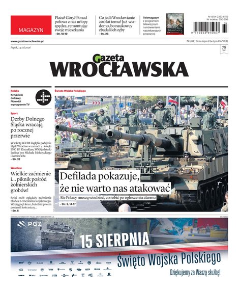 e-prasa: Gazeta Wrocławska – e-wydanie – 188/2026