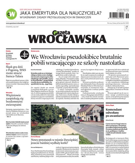 e-prasa: Gazeta Wrocławska – e-wydanie – 204/2026