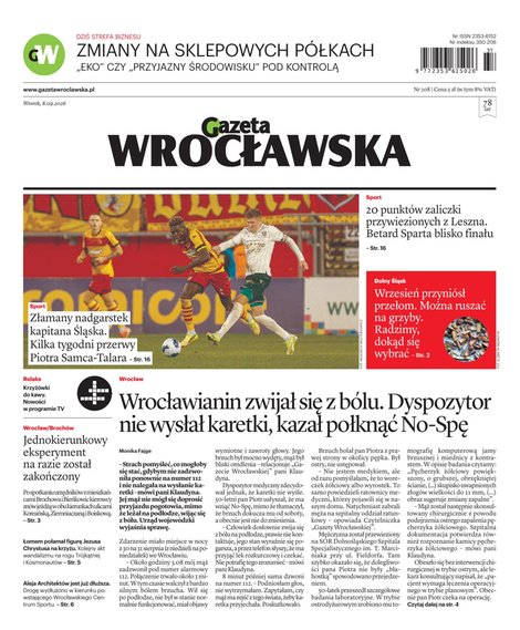 e-prasa: Gazeta Wrocławska – e-wydanie – 208/2026