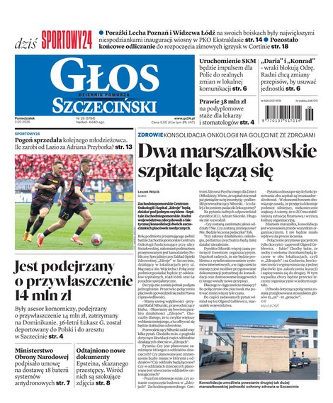 e-prasa: Głos Dziennik Pomorza - Szczecin – e-wydanie – 26/2026