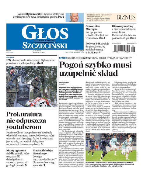 e-prasa: Głos Dziennik Pomorza - Szczecin – e-wydanie – 39/2026
