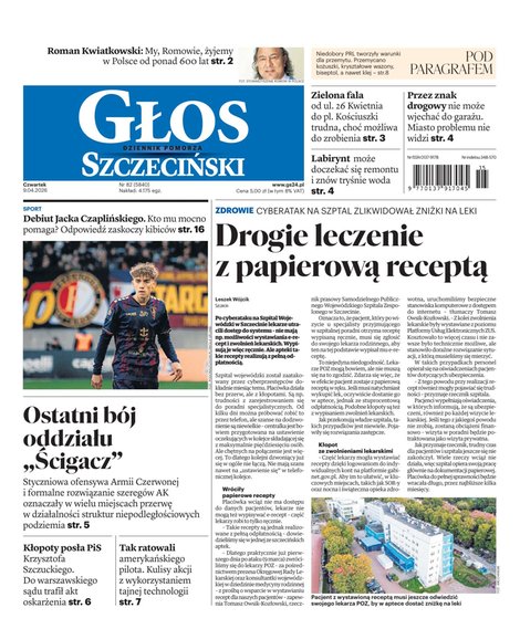 e-prasa: Głos Dziennik Pomorza - Szczecin – e-wydanie – 82/2026