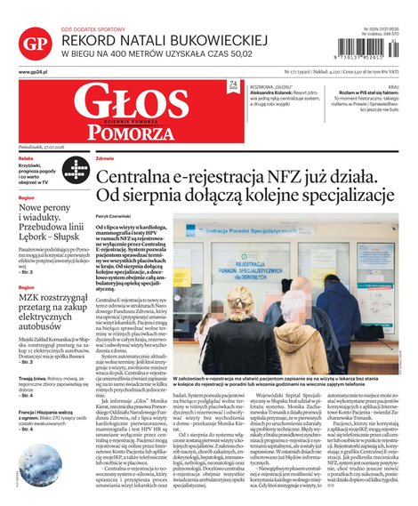 e-prasa: Głos Dziennik Pomorza - Słupsk – e-wydanie – 172/2026