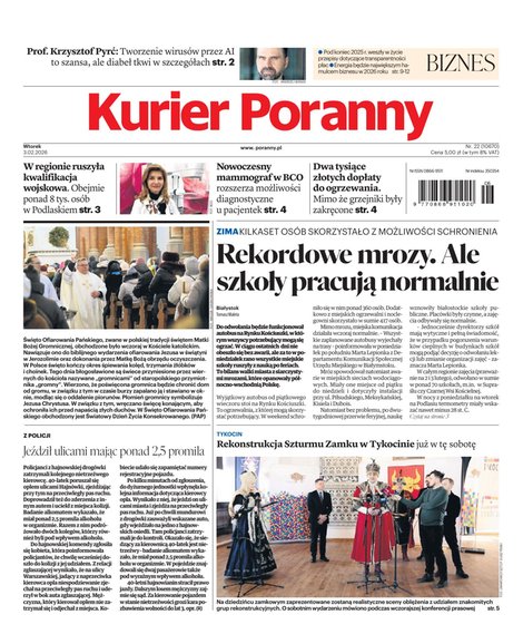 e-prasa: Kurier Poranny – e-wydanie – 22/2026