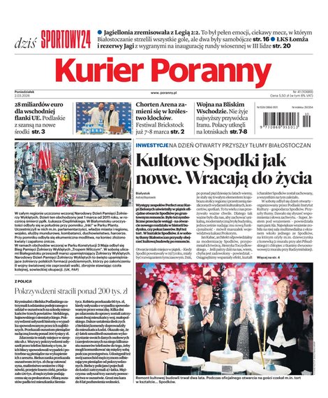 e-prasa: Kurier Poranny – e-wydanie – 41/2026